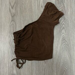 H&M one shoulder crop top